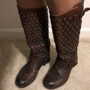 Brown Frye Jenna Disc Tall Boot